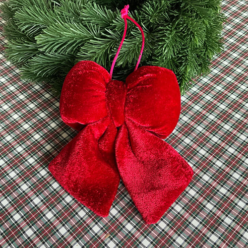 Burgundy Red Bow