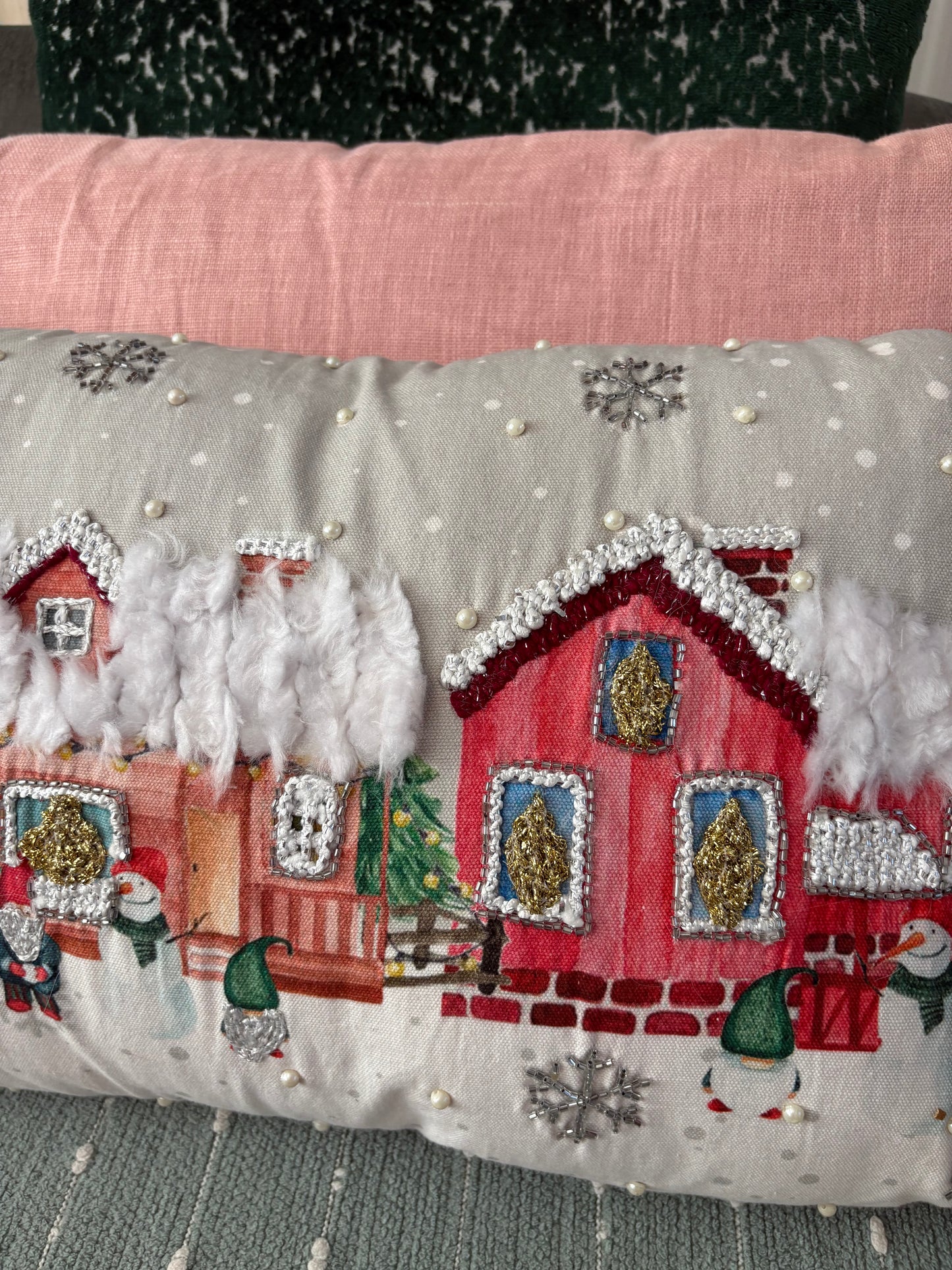 Snow Village Cushion