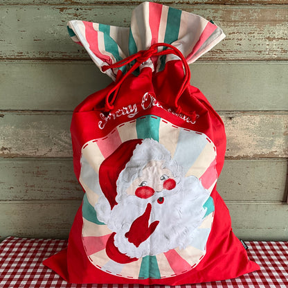 Red Pink Santa Sack