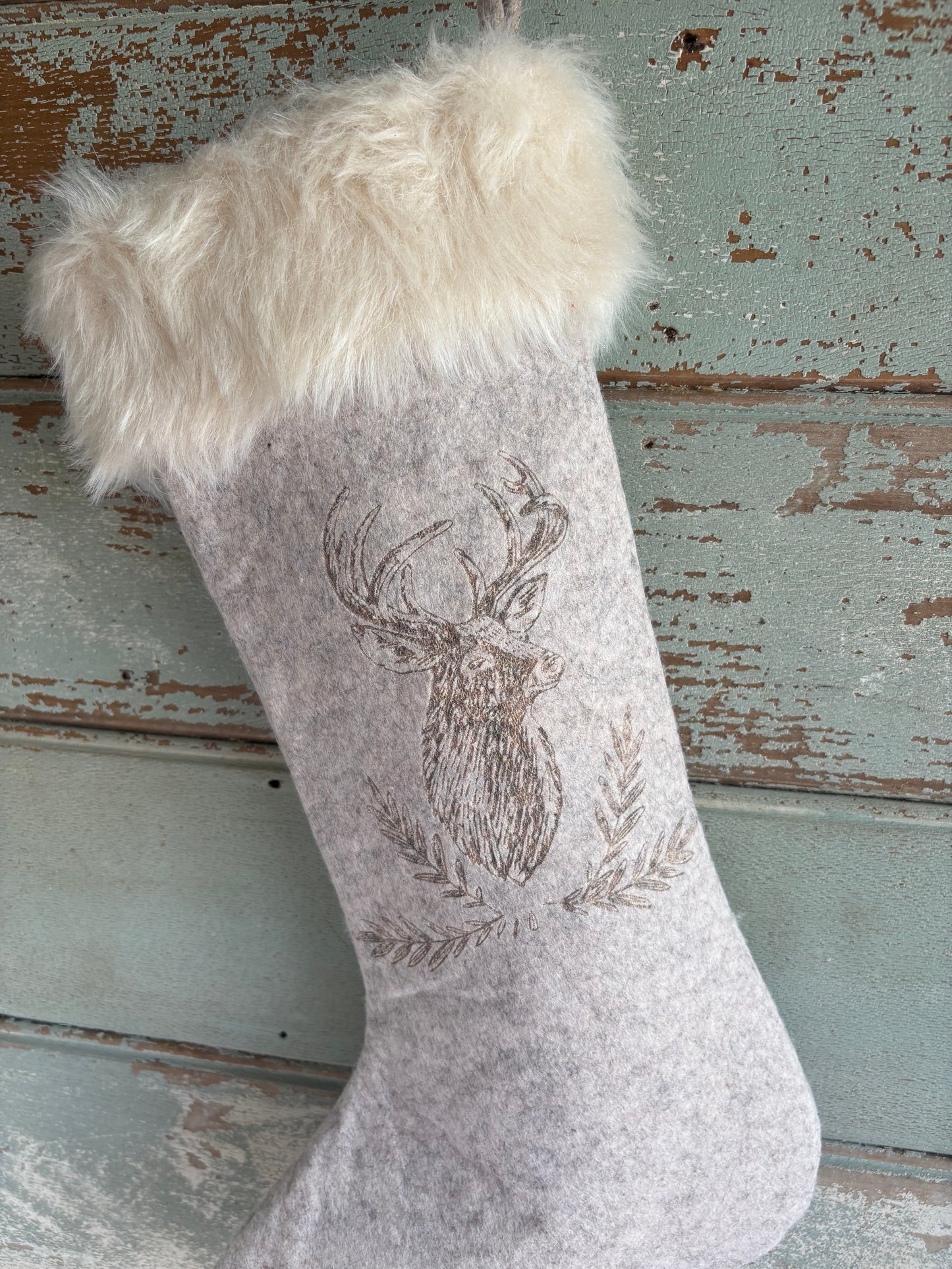 Felt Reindeer Stocking