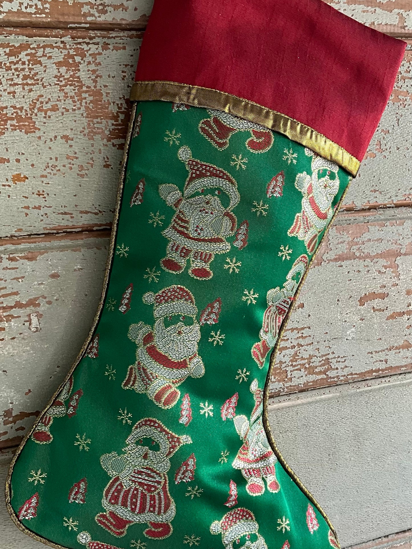 Retro Santa Stocking