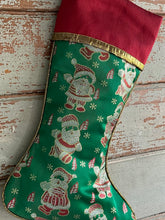 Load image into Gallery viewer, Retro Santa Stocking