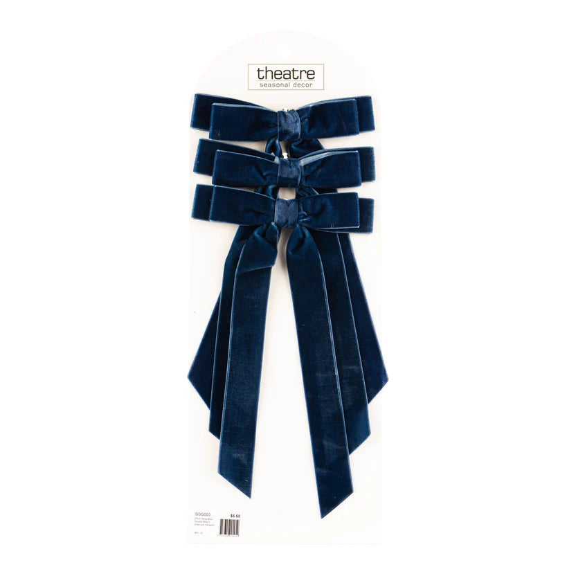 Navy Double Bows