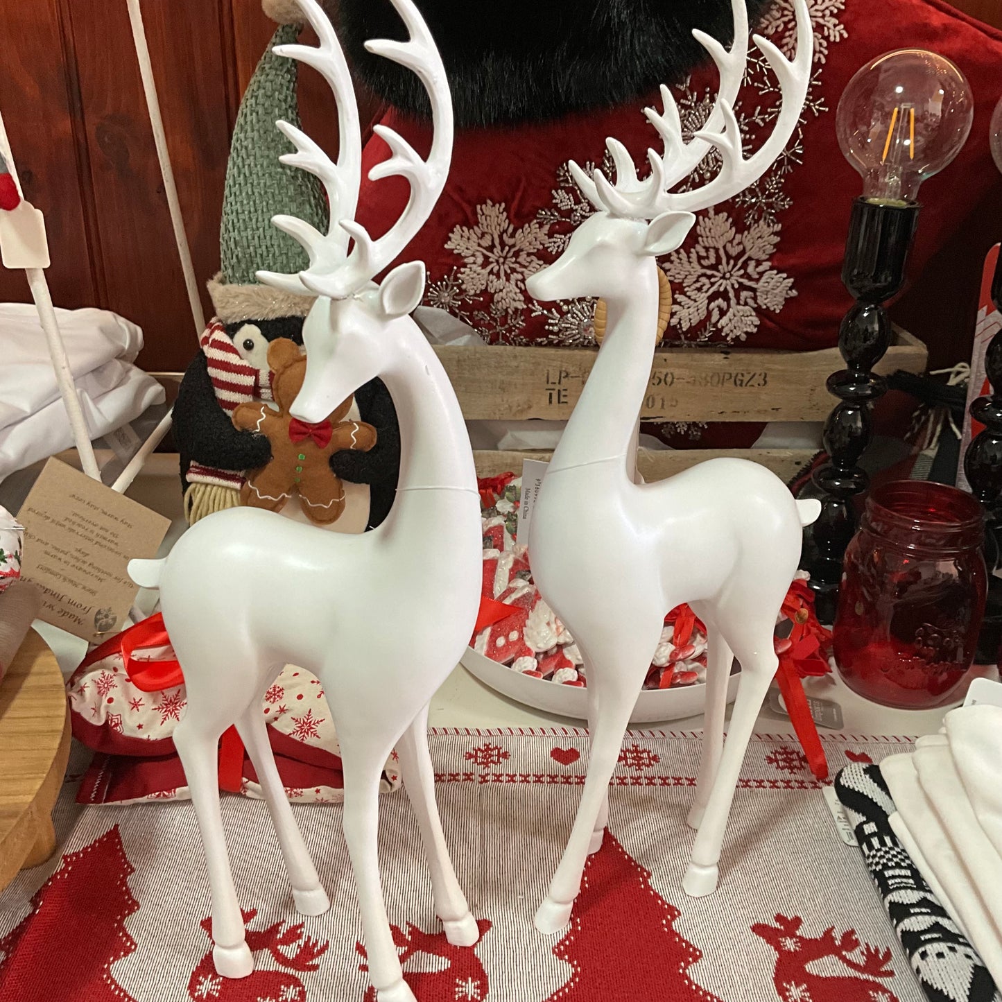 Two White Deer
