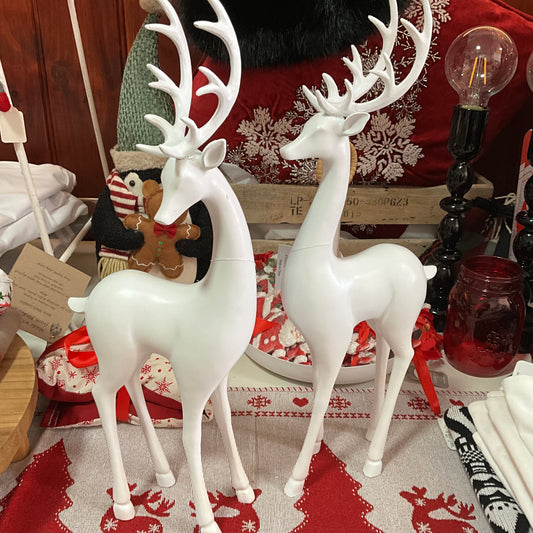 Two White Deer