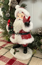 Load image into Gallery viewer, Santa with Cardinal RAZ