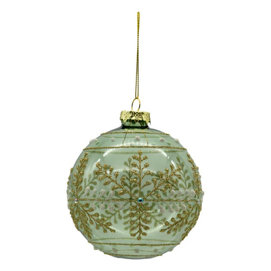 Green Ornate Ball