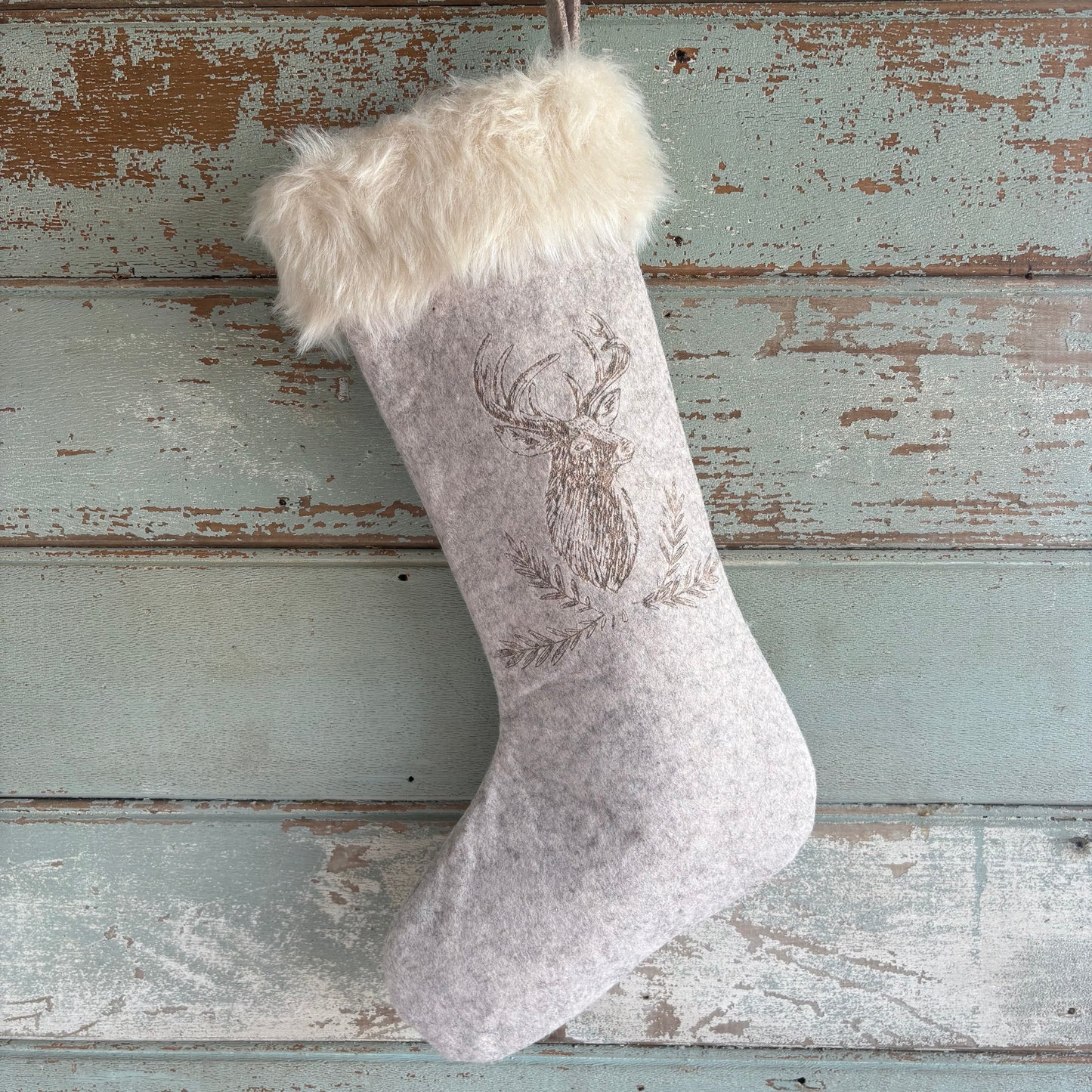 Felt Reindeer Stocking
