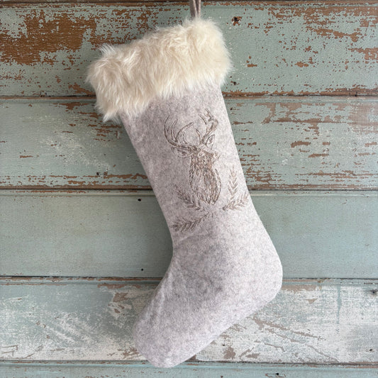 Felt Reindeer Stocking