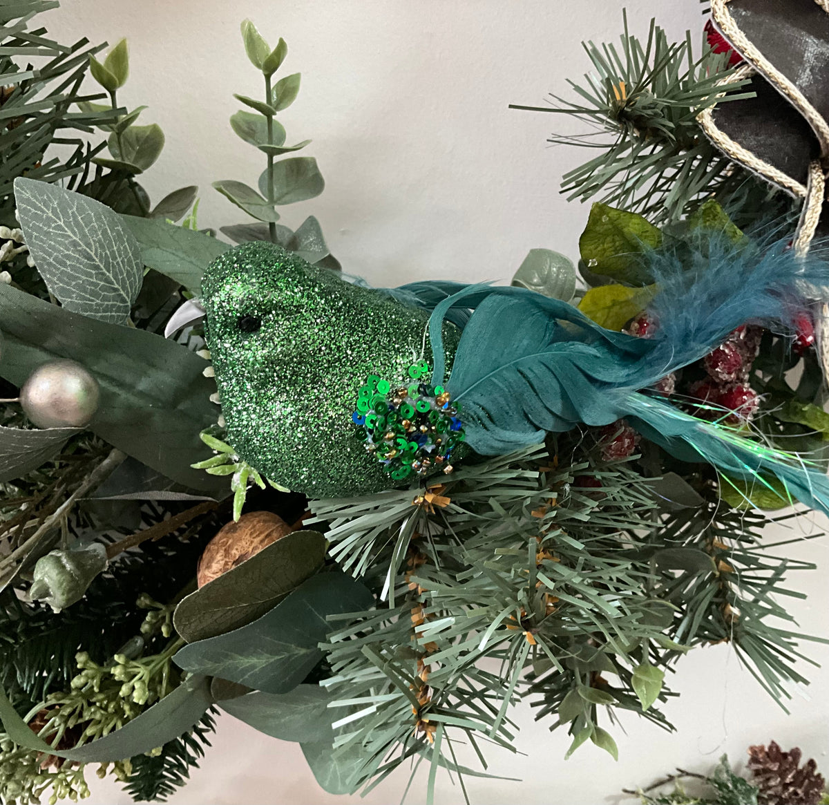 Green Sequin Bird