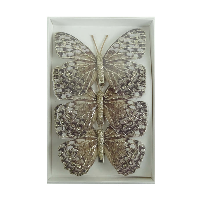Set 3 Feather Butterflies