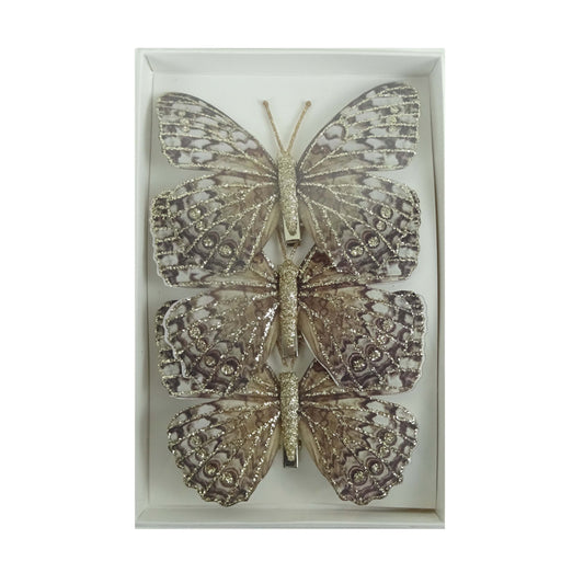 Set 3 Feather Butterflies