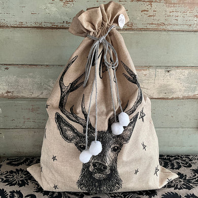 Reindeer Santa Sack