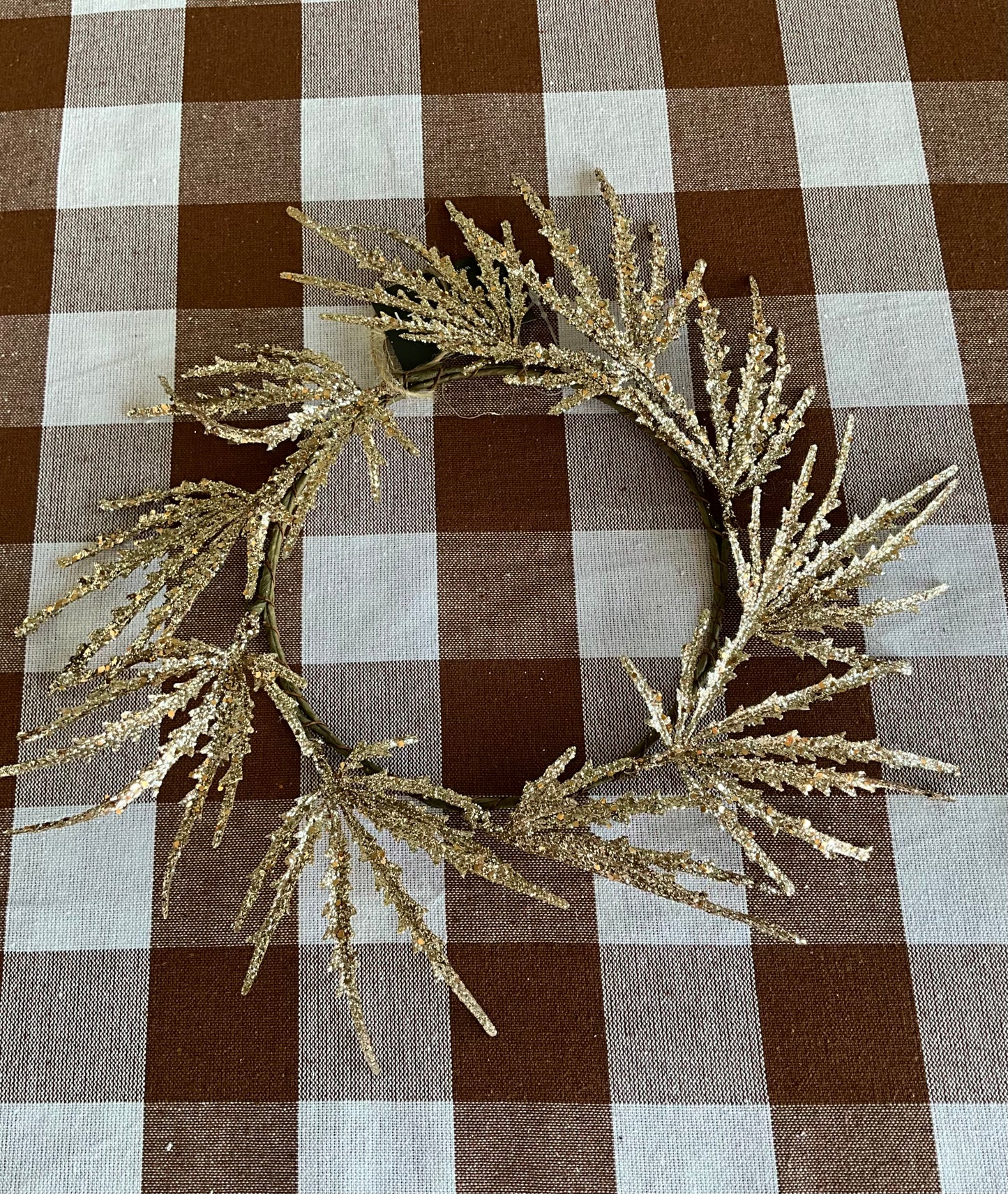 Gold Leaf Candle Ring