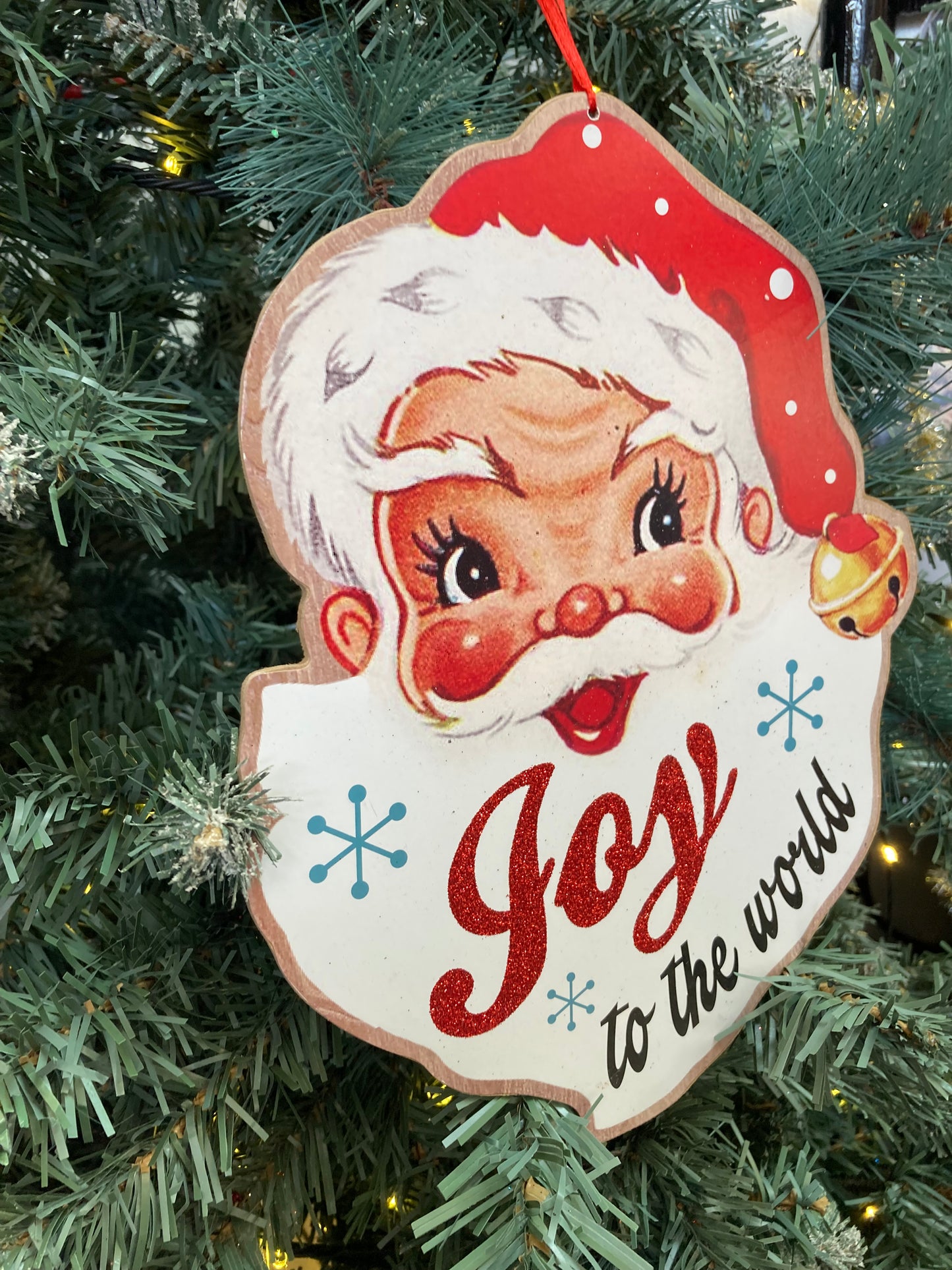 Retro Santa Sign