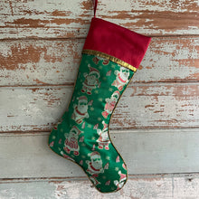 Load image into Gallery viewer, Retro Santa Stocking