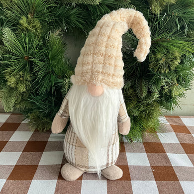 Cream Checked Gnome