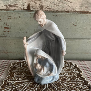 Blue White Holy Family