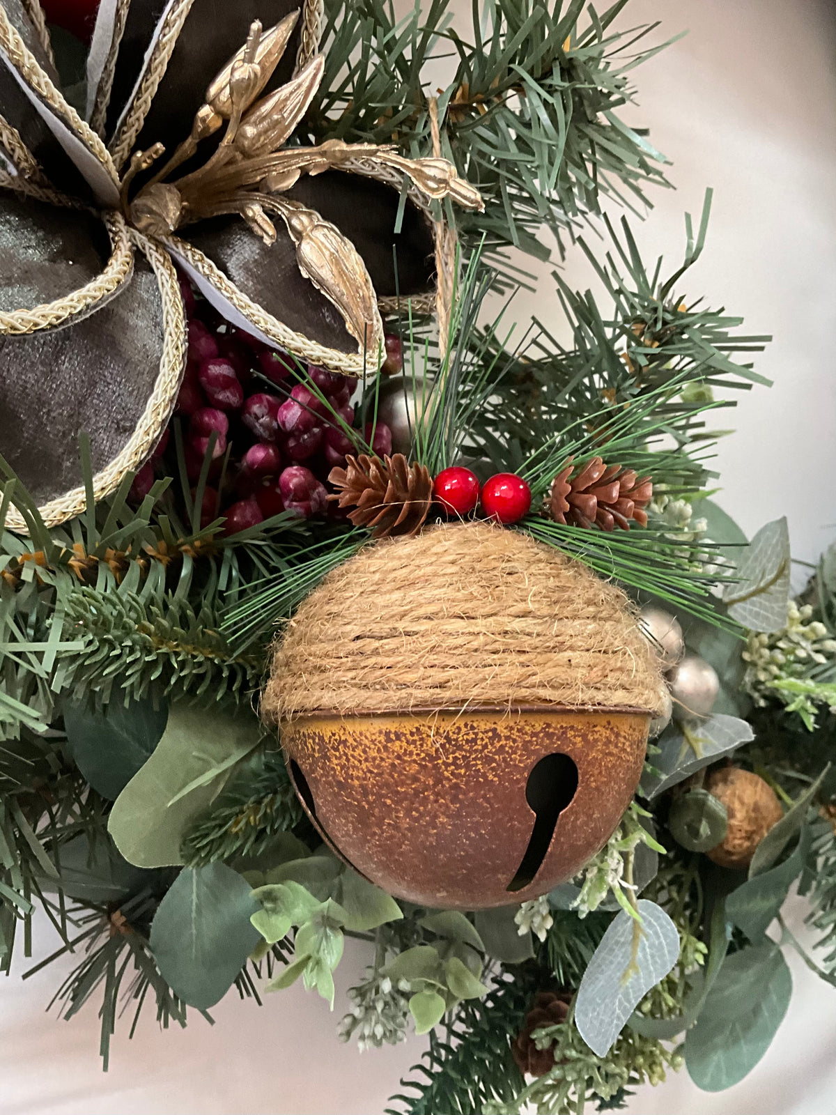 Brown Jute Jingle Bell