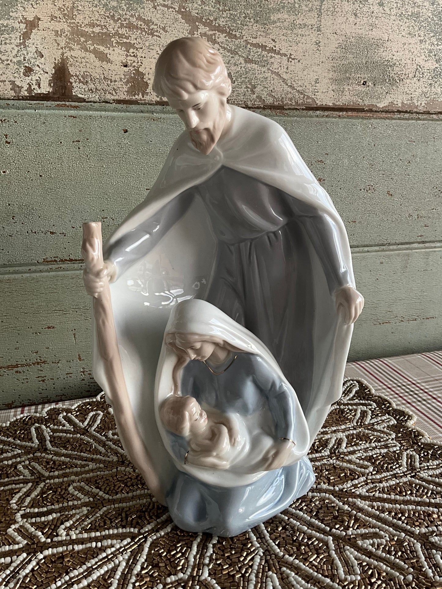 Blue White Holy Family