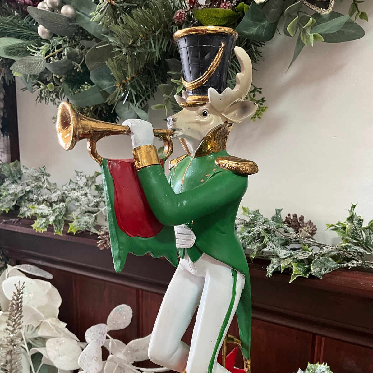Nutcracker Reindeer with Trumpet
