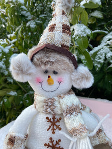 White Brown Snowman