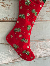 Load image into Gallery viewer, Red Green Stocking