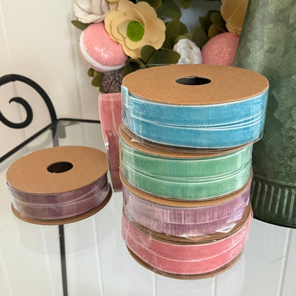 Set of 4 Velvet Ribbons