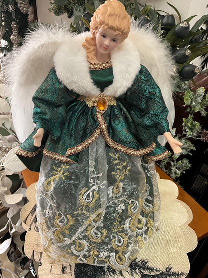 Green Angel Tree Topper