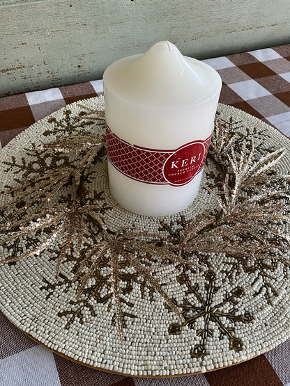 Gold Leaf Candle Ring