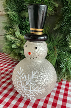 Load image into Gallery viewer, Snowman LED with Snowflake