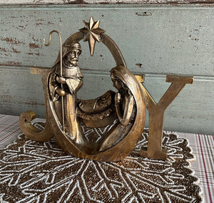 Gold Holy Family Joy