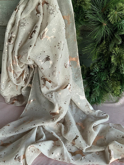 Sheer Deer Fabric