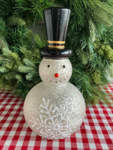 Load image into Gallery viewer, Snowman LED with Snowflake