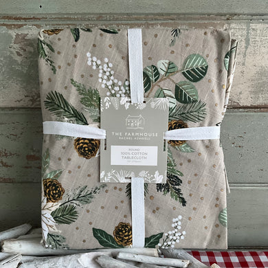 Round Christmas Tablecloth