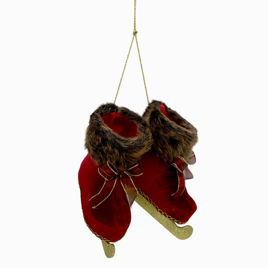 Burgundy Ice Skates