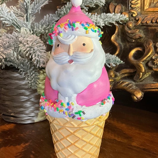 Santa in Icecream Cone