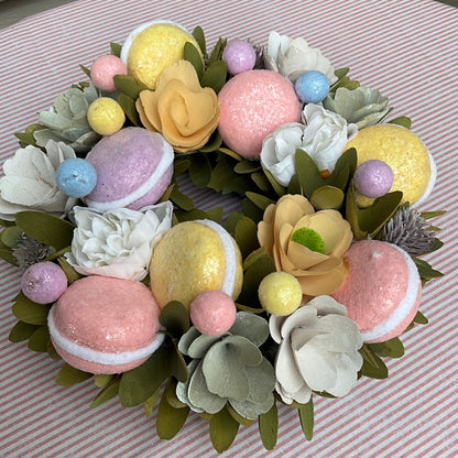 Macaron Floral Easter Wreath