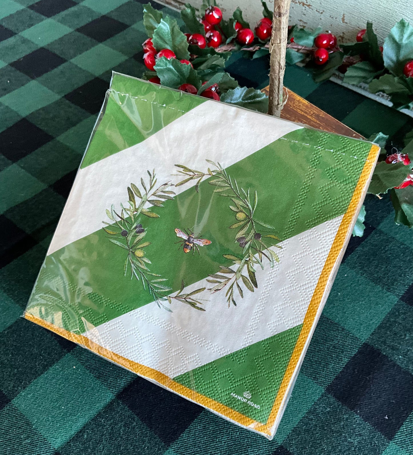 Serviettes Bee Wreath