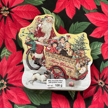 Load image into Gallery viewer, Chocolate Tin Santa on Bike