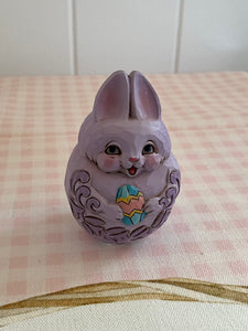 Jim Shore Bunny Egg Mauve