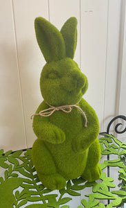 Large Flocked Moss Bunny