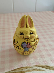 Jim Shore Bunny Egg Yellow