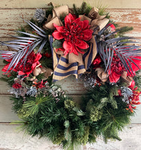 Load image into Gallery viewer, Blue Red Wreath