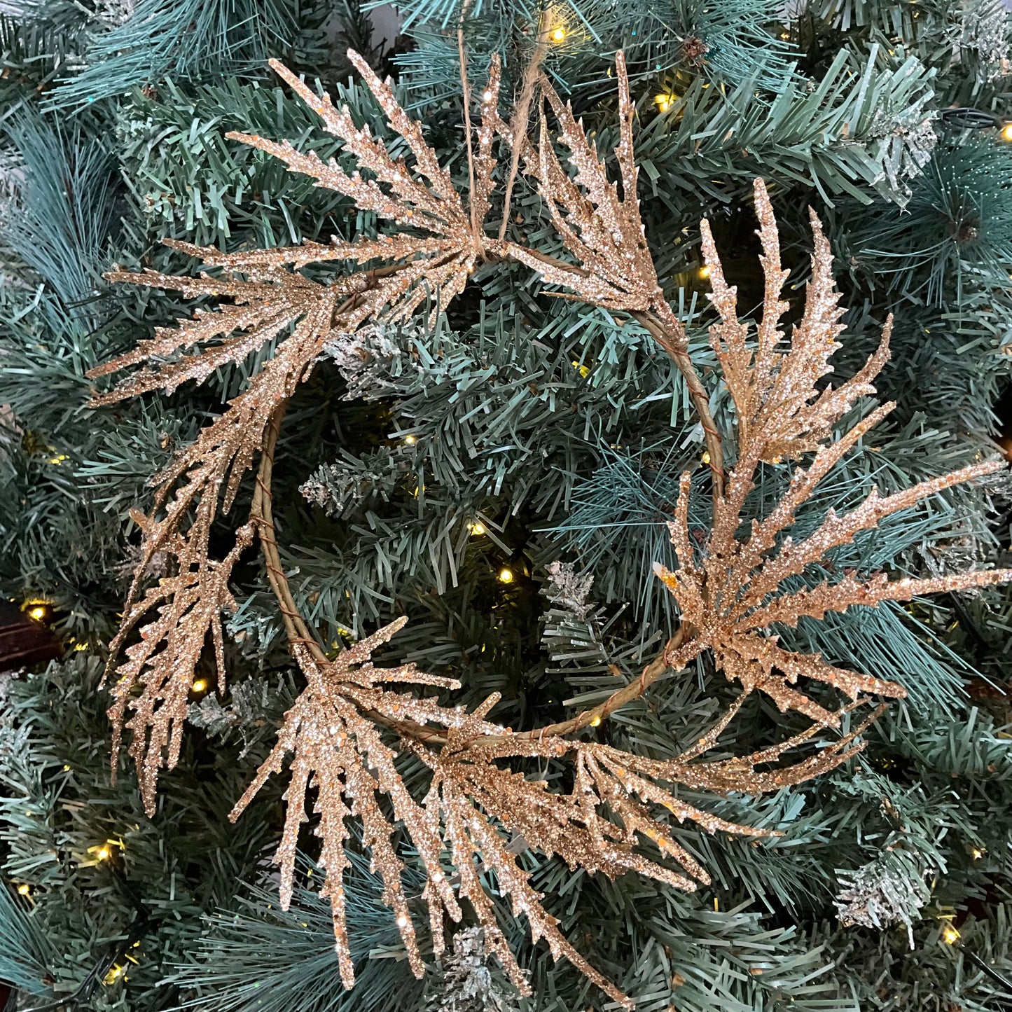 Gold Glitter Mini Wreath