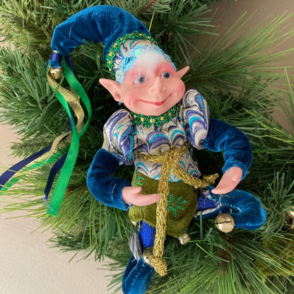 Teal Blue Mini Elf
