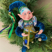 Load image into Gallery viewer, Teal Blue Mini Elf