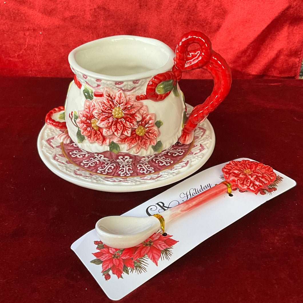 Christmas Cup & Saucer