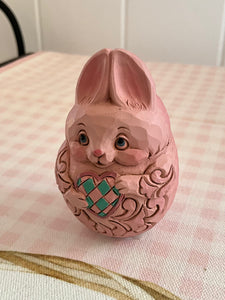 Jim Shore Bunny Egg Pink