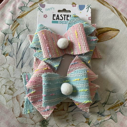 Blue Pink Bows